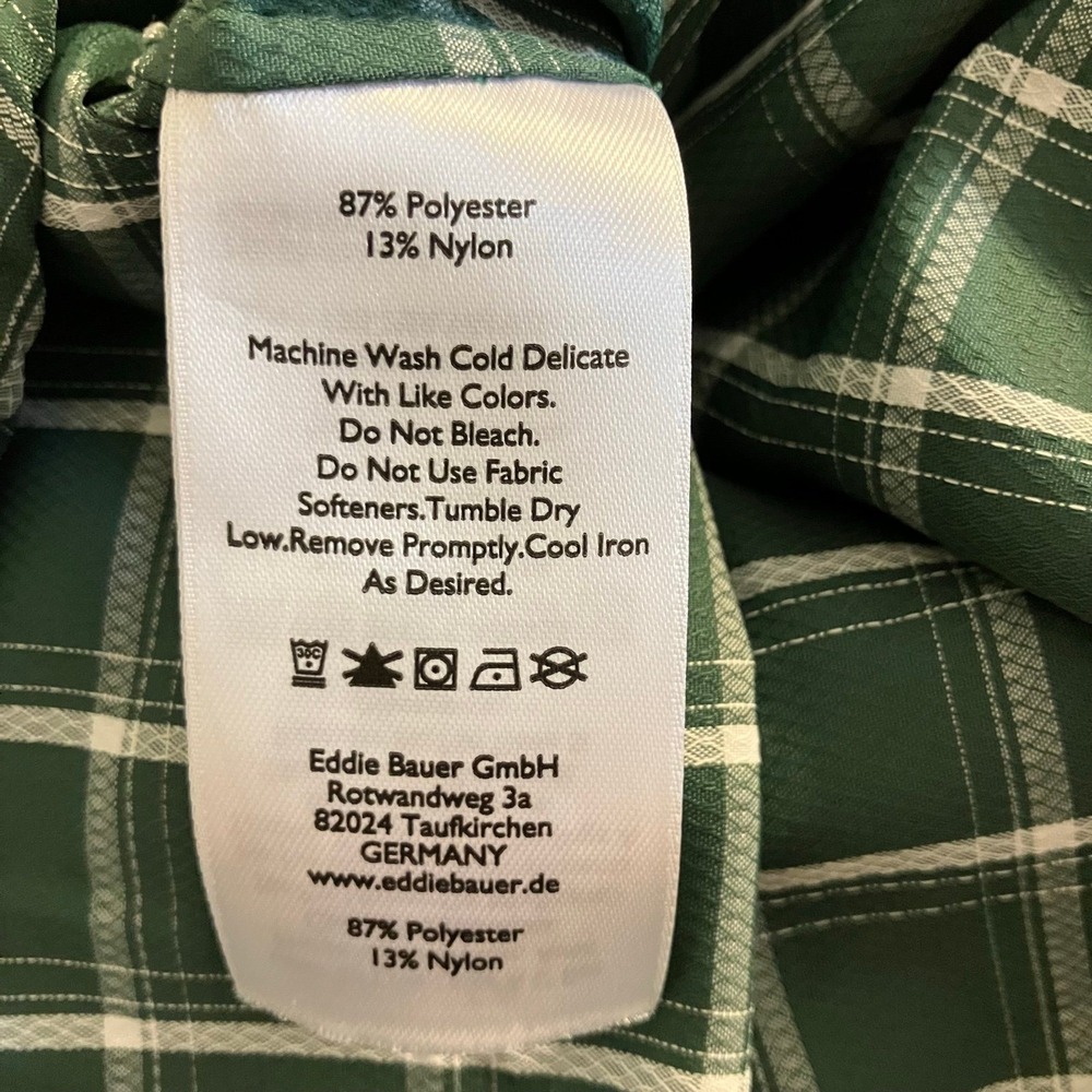 Eddie Bauer Travex Classic Fit Hiking Shirt Green Plaid Button Up
Outdoors 2XL - Picture 9 of 9